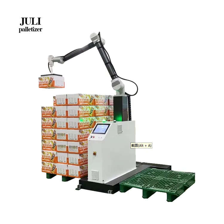 JL-MD16S Automatic Robot Palletizer Machine Production Line Gripper Carton Box Palletizer Stacking Robotic