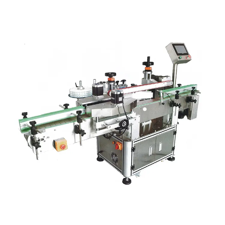 Automatic Single Side Labeling Machine High Speed Paste Edible Oil Chemical Barrel Shampoo Flat Bottle Pure Water square Bottle