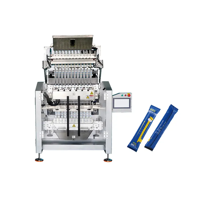 Vertical Type Multi Line Strip Bag Packing Machine Line 4 Sides Flour Bag Sealing Machines for Packaging Food