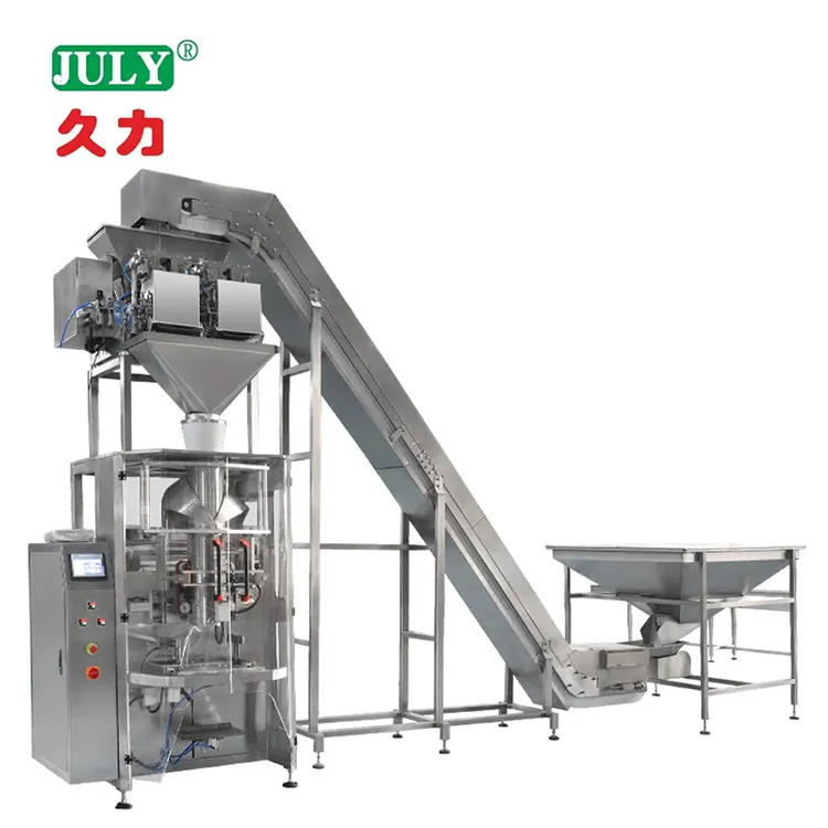 Automatic Feeding Weighing Packaging Machine for Snacks Dumplings Rice Packaging Machine