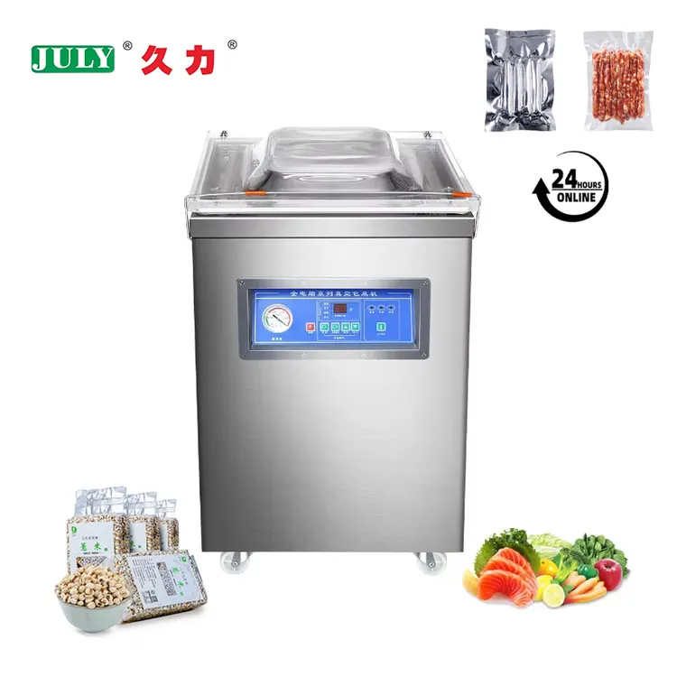 DZ-600 Automatic Commercial Stainless Vertical Vacuum Sealing Machine Can Seal the for Meat Rice and Vegetables