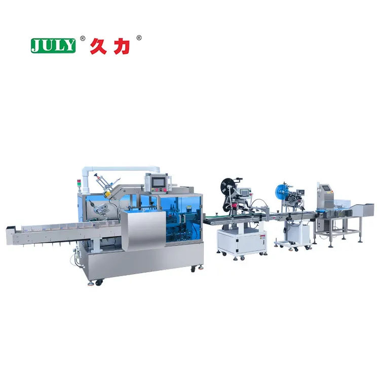 Fully Automatic Packaging Line Clothing Cartoning Machine Labeling Sealing Machine