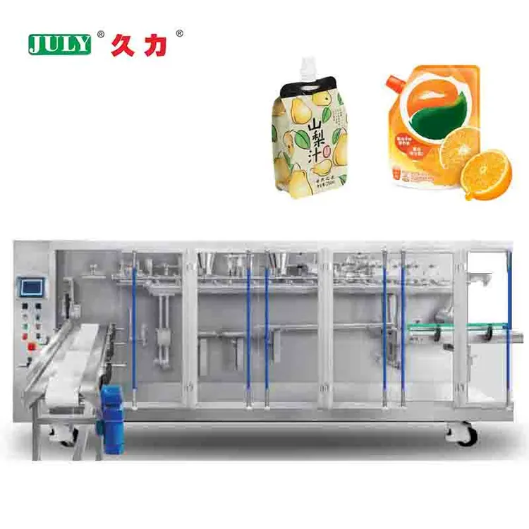 Automatic Single Output Horizontal Premade Liquid Pouch Sealing Packaging Machine