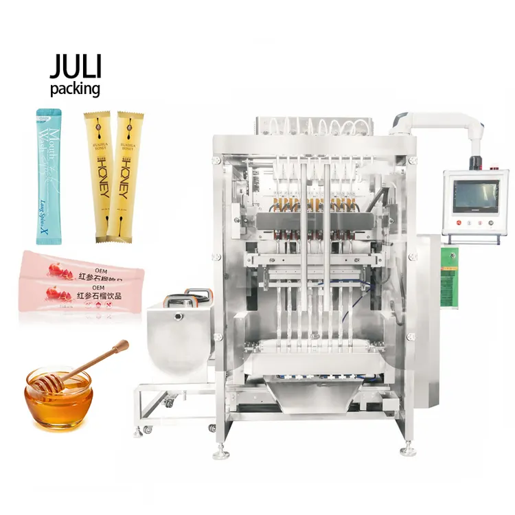 Multi-lane Back Sealing Liquid Paste Machine Coffee Powder Particles Packing Machine Stick Pack Spice Powder Packing Machine