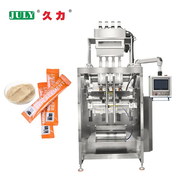 Tea Powder Instant Coffee Sachet Stick Powder Multi Track Packing Machine