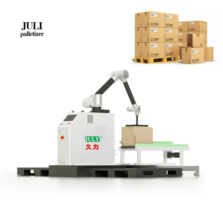 JL-MD16G Production Line Robot Palletizer Arm Gripper Bottle Bag Carton Box Palletizer Stacking Robotic Palletizer Machine