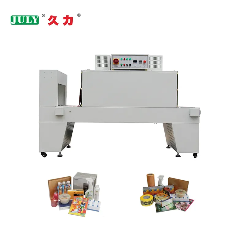 JULY PE Film Heat Shrink Tunnel Packaging Machine for Box Food Tableware
