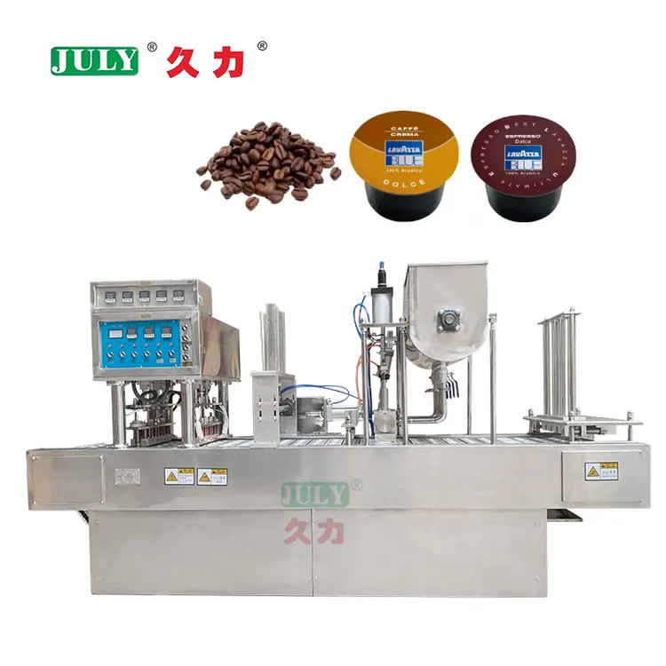 Juice Drink Cup Filing and Sealing Machine Plastic Cup Sealing Machine Box Aluminum Foil Sealing Machine