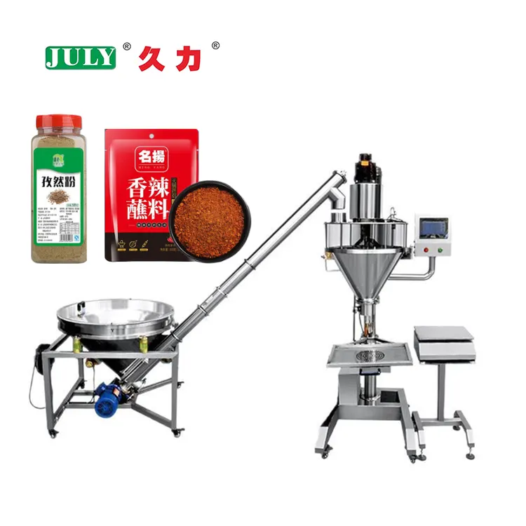 Semi-automatic Powder Filling Machine Powder Screw Filling Machine and Weighing Scale