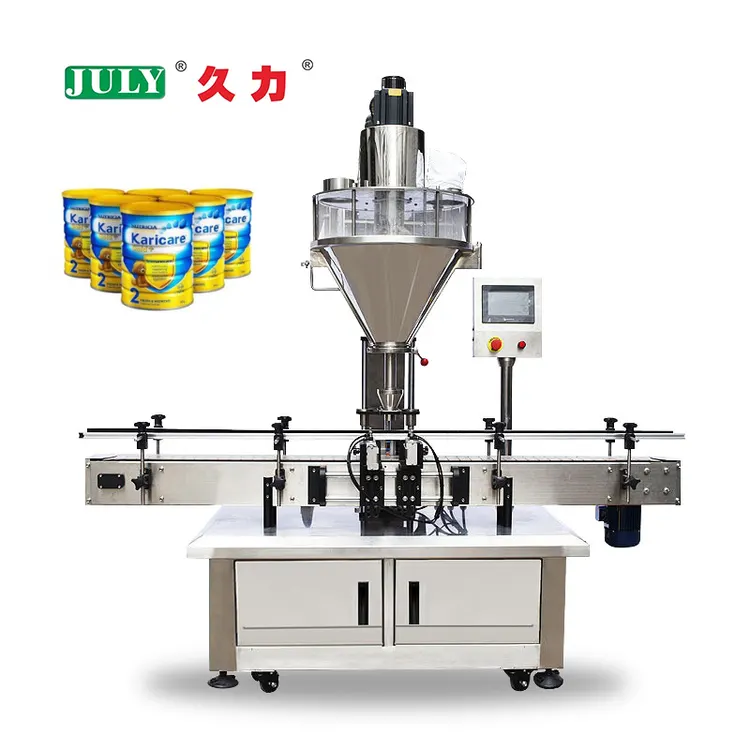 Stainless Steel Powder Bottling Filling Machine Servo Driven for Food Cosmetic Chemical Powder