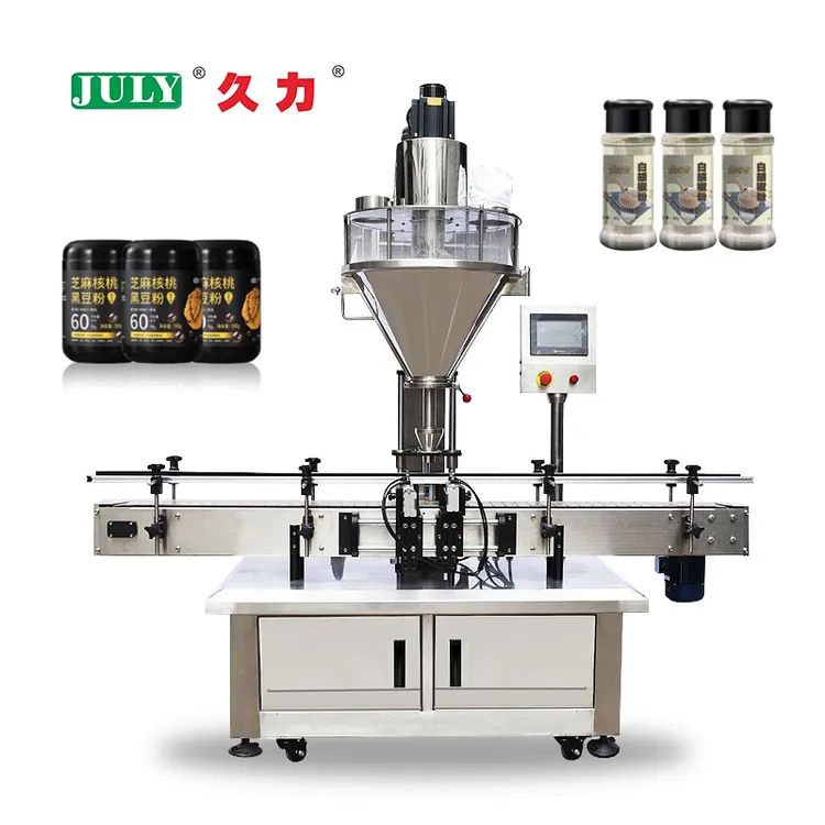 Automatic Auger Powder Filling Machine for Bottles High Precision 0.1g-500g for Spice Milk Powder Flour