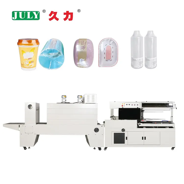 Automatic Water Shrink Wrap Packing Machine Shrink Packaging Machine With Heat Shrink Tunnel