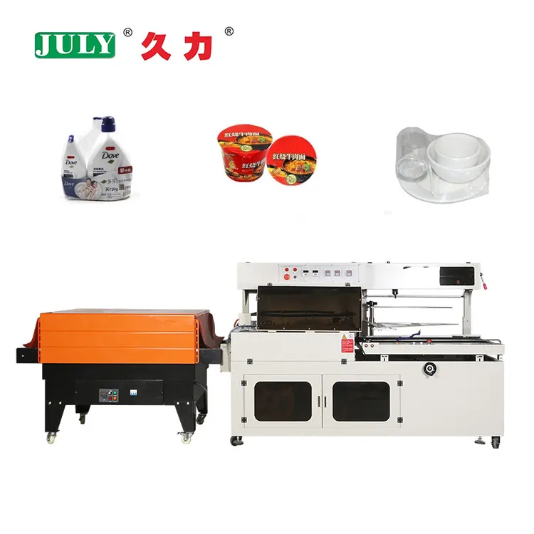 Disposable Tableware Film Shrink Packaging Machine with Pipe Shrinking Machine