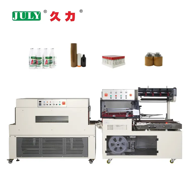 JULI L-sealer Shrink Packaging Machine Hot POF Film Tray Carton Box Case Bottle Heat Tunnel Machine