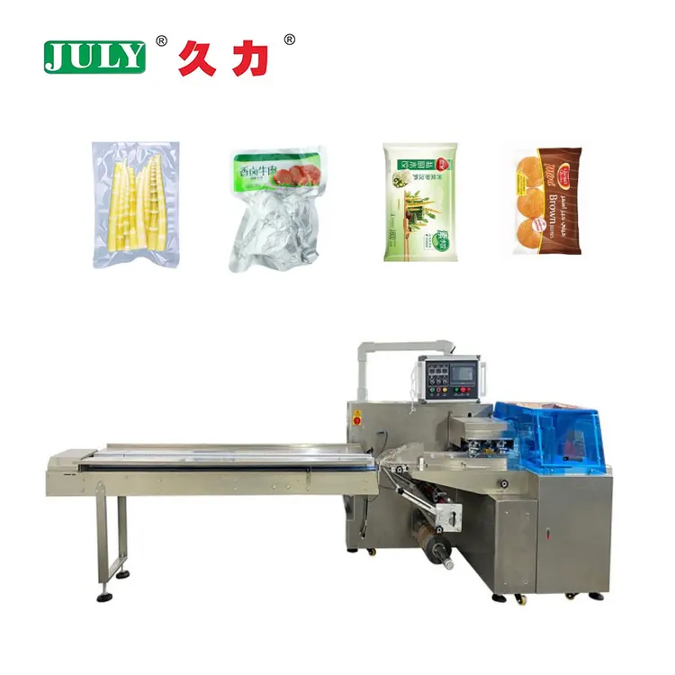 High Speed Food Meat Vacuum Horizontal Pillow Packaging Machine with CE Certification