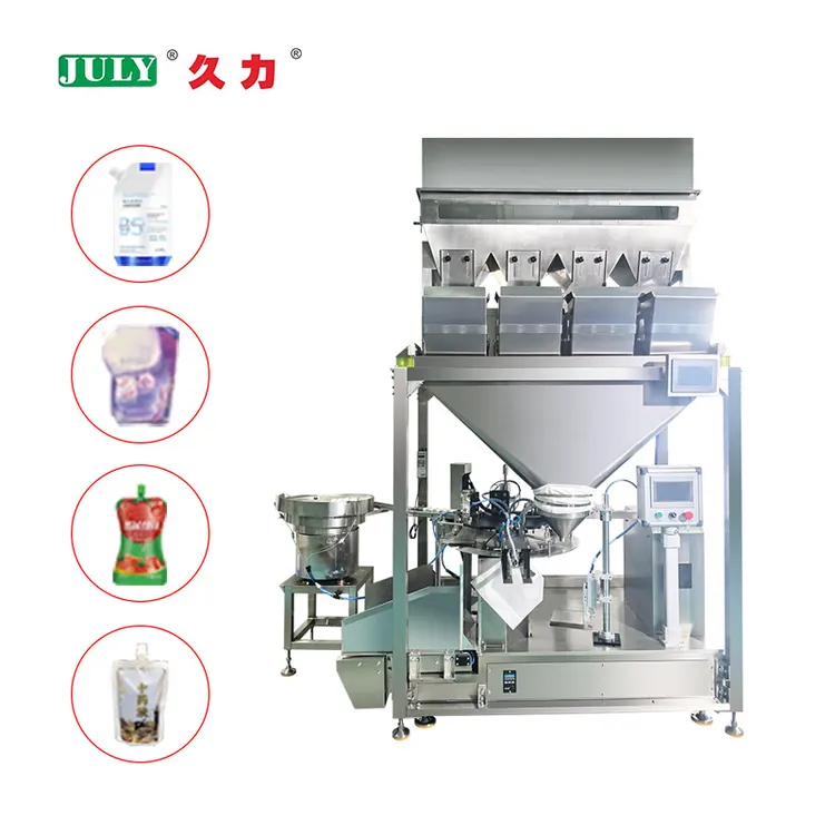 Servo Pump High-Accuracy Automatic Liquid Milk Yogurt Doypack Filling Machine