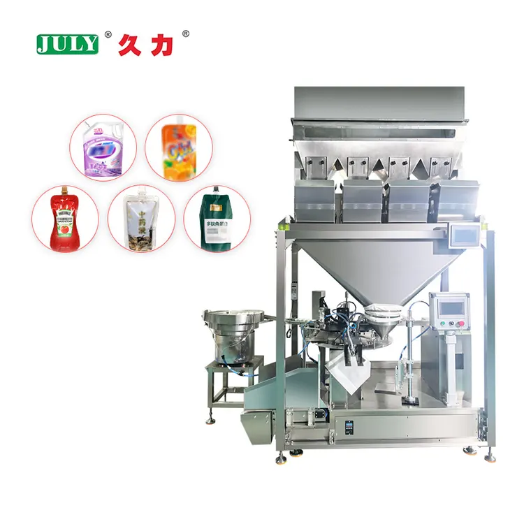 Multi-function Automatic Liquid Soap Cosmetic Premade Bag Filling Sealing Machine
