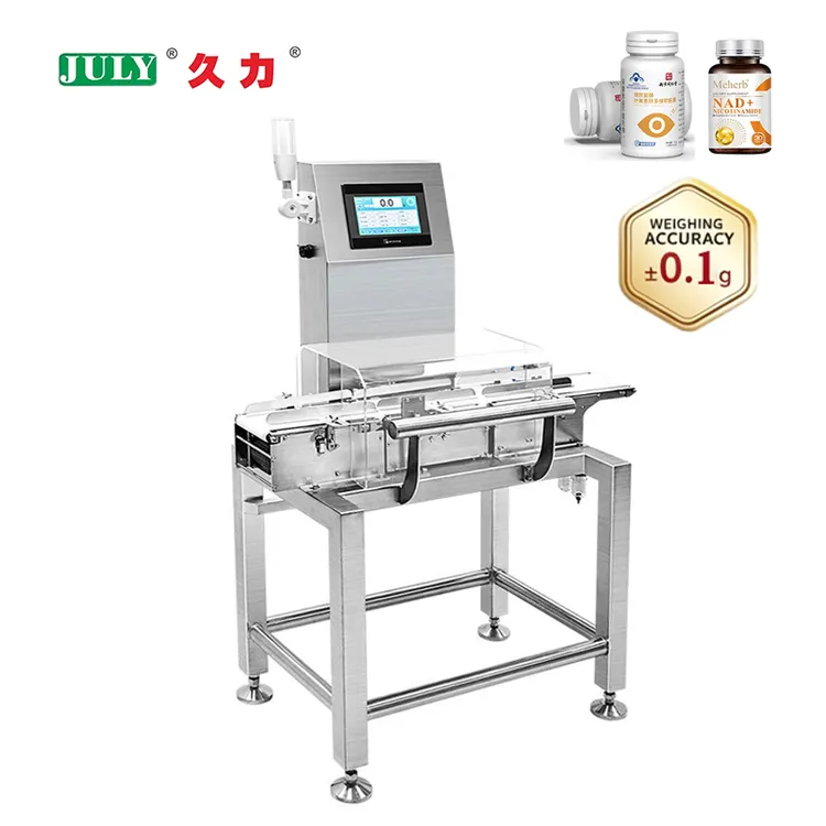 High Precision Liquid Check Weighing Machine Conveyor Checkweigher for Bottle Jars