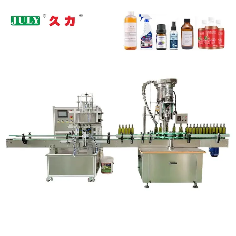 Multi Function High Precision Conveyor Belt Filling Machine Liquid and Capping Machine for Bottling Plant