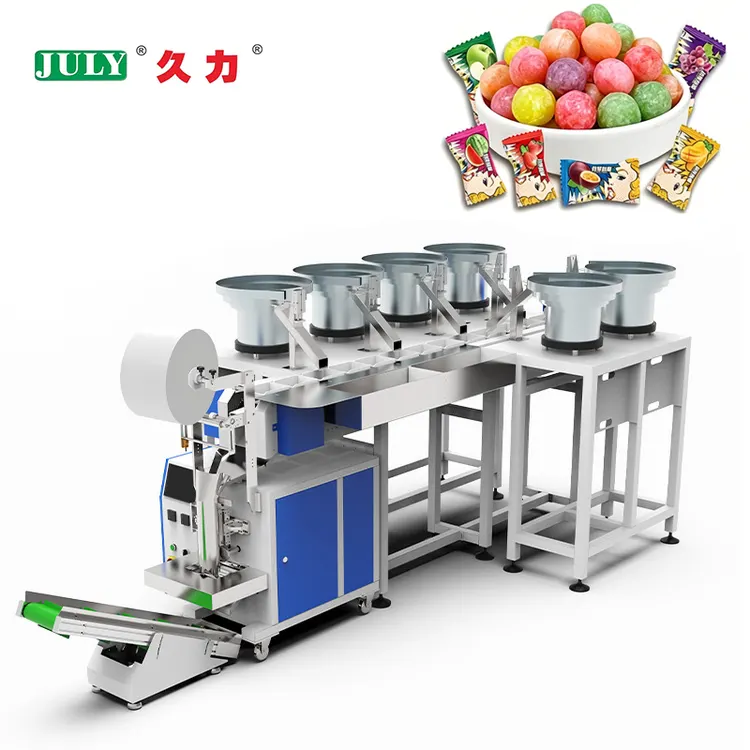 Fully Automatic Safe Multi-head Counting Candy Counting Packaging Machine for Candy Food Factory