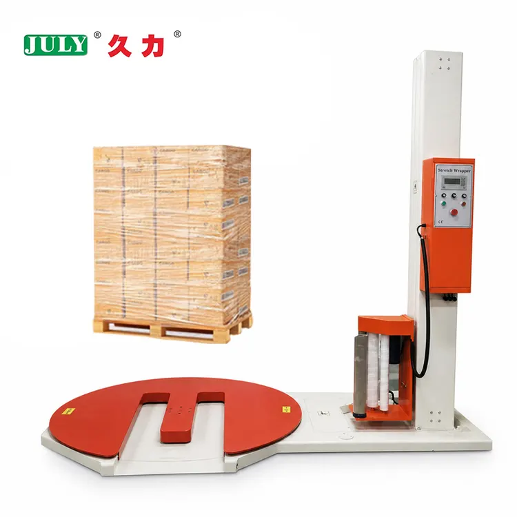 Fully Automatic Durable Stainless Steel Pallet Cling Film Wrapping Machine for Palletized Goods