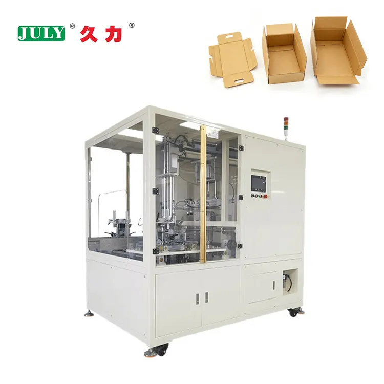 Customized High Efficiency Rigid Box Making Machine Folder Gluer for Cosmetic Packaging