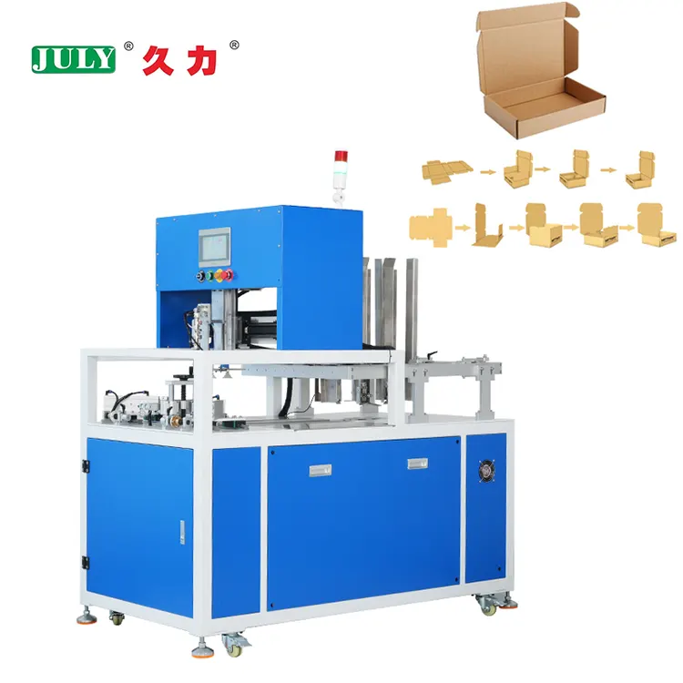 Sustainable Cardboard Box Making Machine Automatic Corrugated Carton Erector