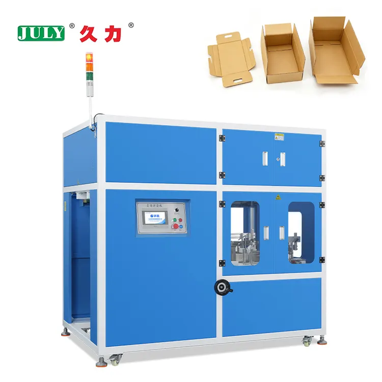Industrial Grade Automatic High Speed Cardboard Box Making Machine for Cosmetic Packaging Company