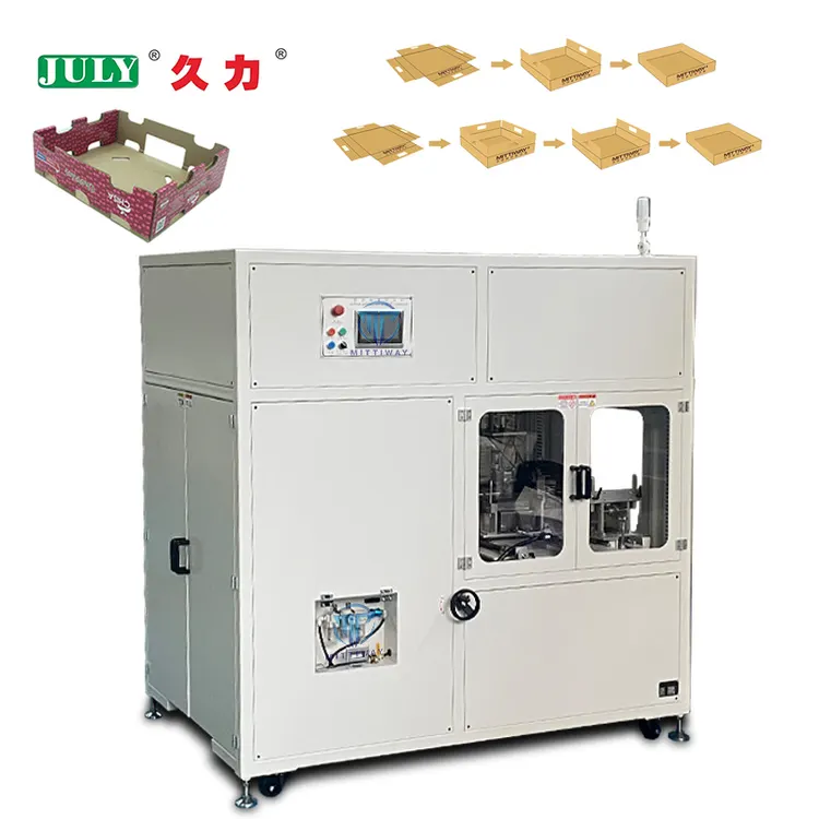 PLC Control Automatic Box Folding Machine Crash Lock Bottom Folding and Gluing