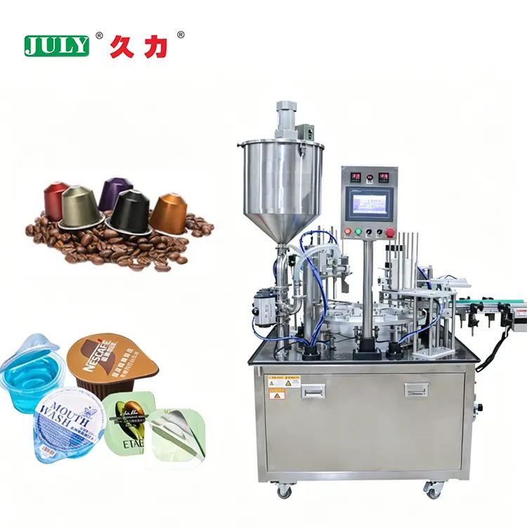 Customizable Multi-head High Speed Nespresso Capsule Filling and Rotary Sealing Machine