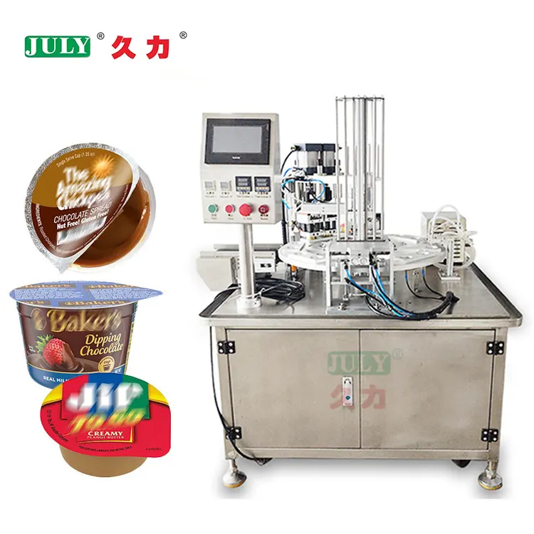 Fully Automatic Low Failure Rate Ketchup Cup Sealing and Filling Machine Strawberry Jam Chocolate Jam Packaging Machine