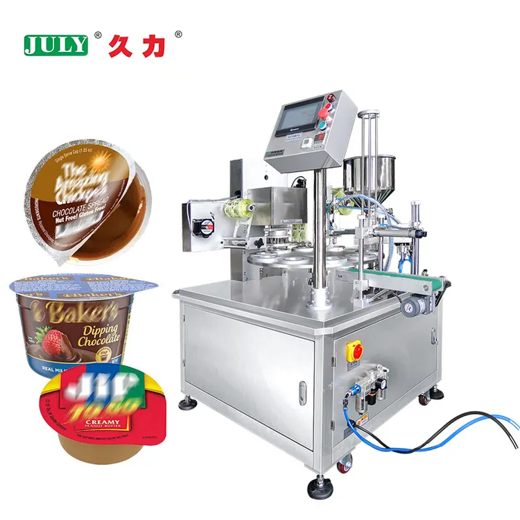 K-cup Jam Blister Machine Strawberry Jam Chocolate Jam Sealing and Filling Machine Ketchup Cup Packaging Machine