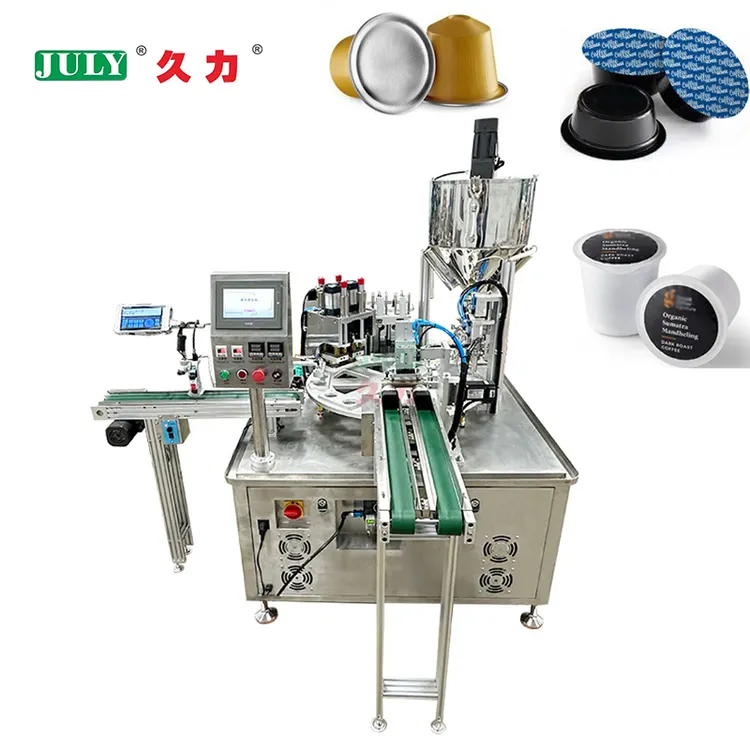 Automatic Rotary Coffee Cup Filling and Sealing Machine