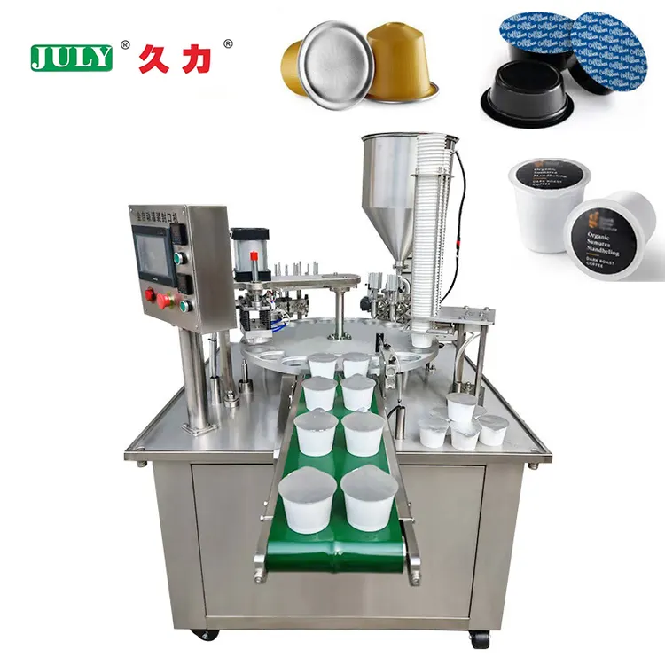 Hot Sale Automatic Pneumatic High-Accuracy Honey Jelly Milk Yogurt Cup Cold Brew Coffee Sealing and Filling Machine