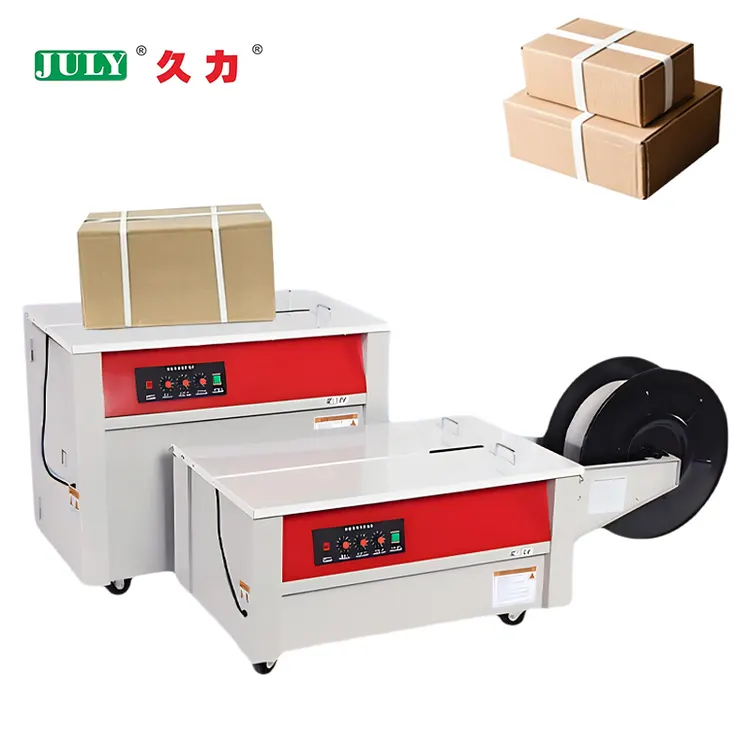 Semi-Auto PP Electric Strapping Machine Hot Melt Banding Machine No Seal