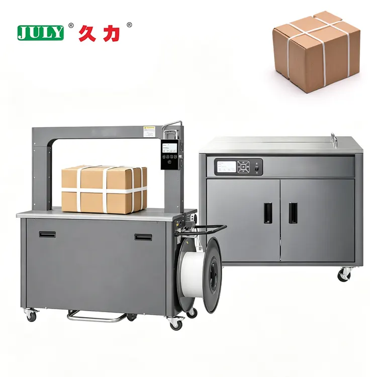 Fully Automatic Pp Strap Plastic Belt Strapping Machine Carton Vertical Bunding Machine for Box
