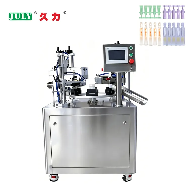 High Precision Semi-automatic Multiple Linked Tube Filling Sealing Machine for Filling Cosmetics Liquid Cream