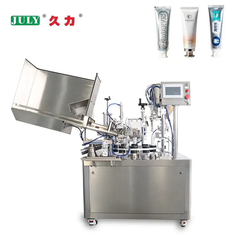 Automatic Liquid Paste Tube Filling and Sealing Machine for Cosmetic Industry Use