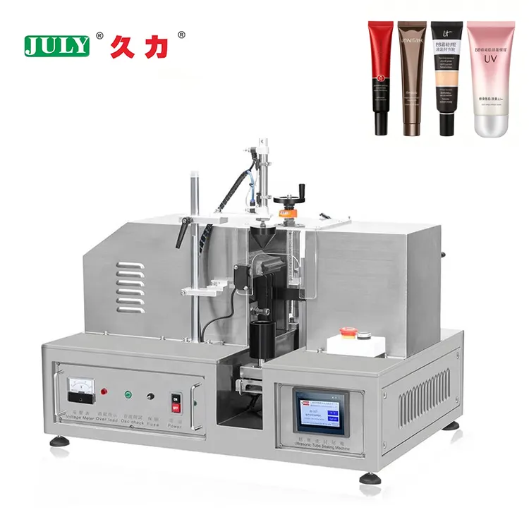 Semi-automatic Ultrasonic Plastic Tube End Tail Sealing Filling Machine With Date and Batch Embossing Supply
