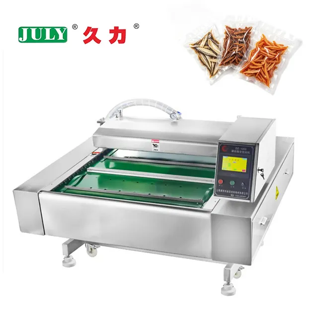 High Efficient Easy Operation Continuous Vacuum Sealer Modified Atmosphere Packaging for Food Meat and Grains