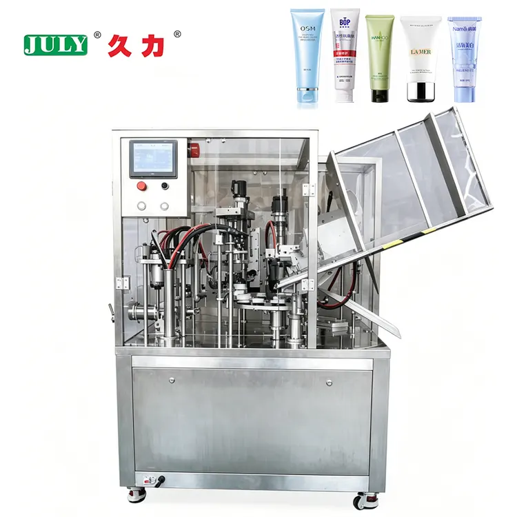 High Precision Fully Automatic Cosmetic Cream Paste Soft Plastic Automatic Toothpaste Tube Filling and Sealing Machine