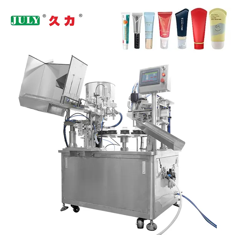 Food Automatic Ointment Cosmetic Tube Fill and Seal Machine for Tube