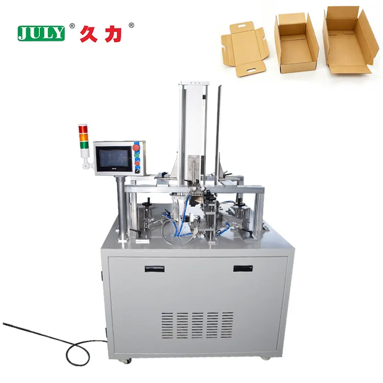 Full Automatic Food Grade Carton Box Forming Machine Paper Bento Box Making Machine
