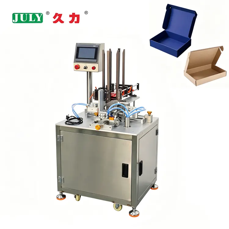 Automatic Adjustable PLC-Controlled Box Folding Machine for Pre-Scored Paperboard