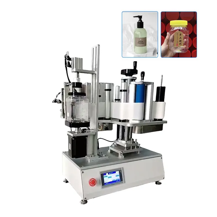High Quality Small Sticker Wrap Around Labeling Machine Motor Rotary Labeling Machine Square Bottle Labeller