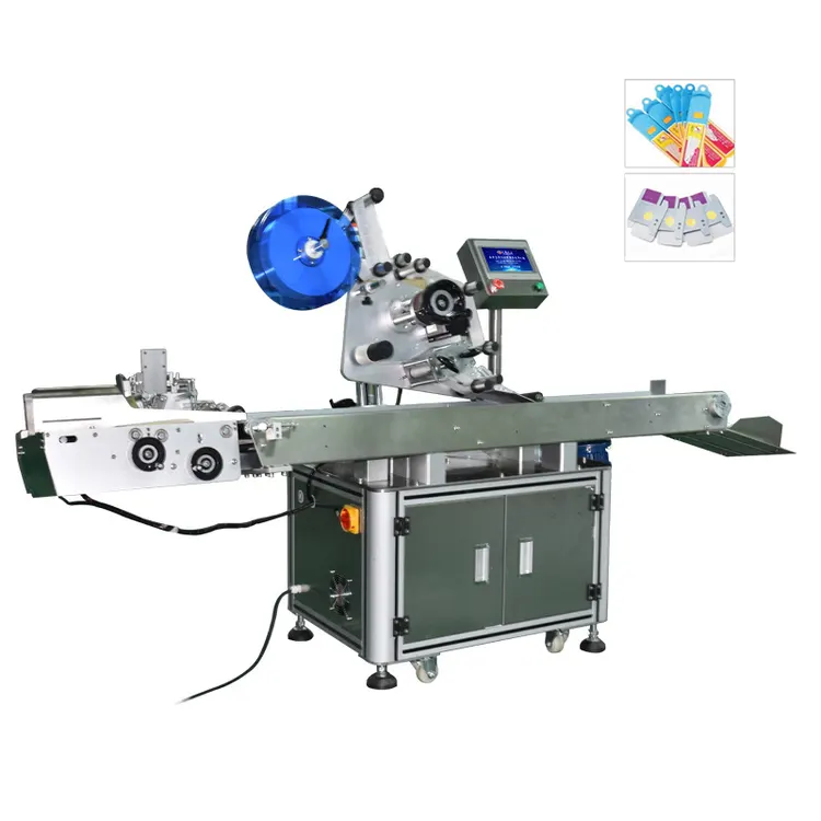 Automatic Flat Labeling Machine Card Automatic Paging Small Paper Box Plastic Bag Paper Bag Labeling Machine Equipment