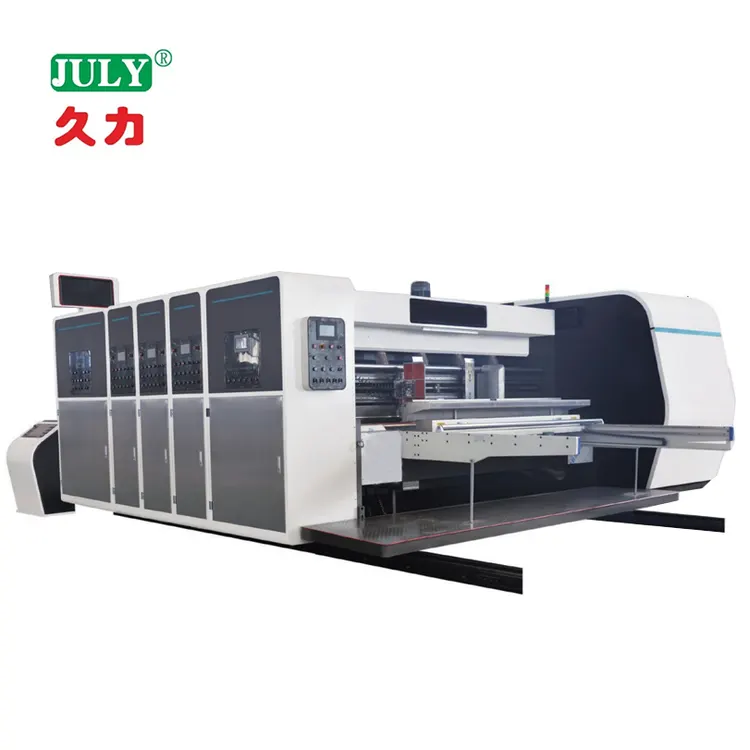 Automatic case Maker Carton Box Making Machine Packaging Line Flexo Corrugated Board Printer Slotter and Glue Machinery