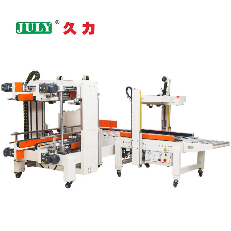 JULY Automatic Carton Sealing Machine Carton Tape Four Corner Sealing Machine