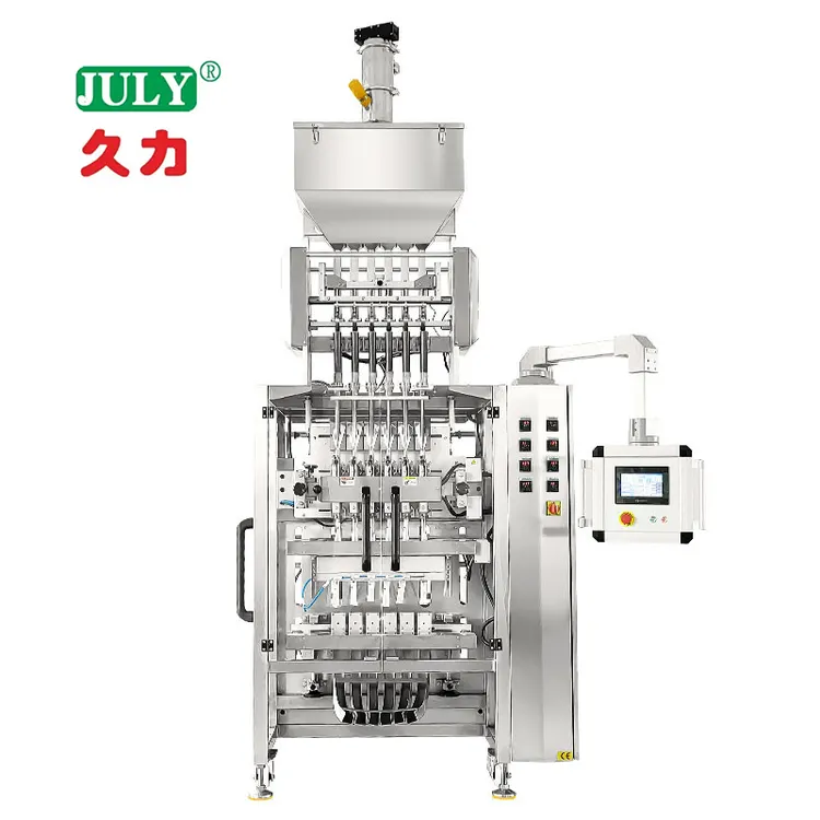 Multi Lane Coffee Powder Sachet Filling Stick Vertical Packing Machine Sugar Packaging Film Four-side Sealing
