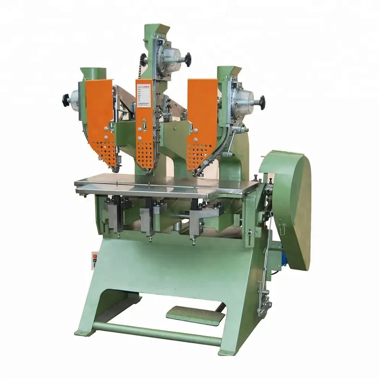 Factory Sale Economic and Fast JULY Automatic Double Head Twin Eyelet Riveting Machine for File Folder